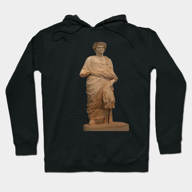 Statue of A Roman Priest Wearing A Toga Hoodie by taiche